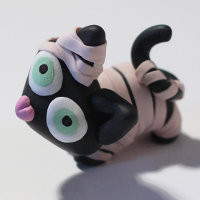 [Tutoriel] Création d'un chat momie en pâte polymère